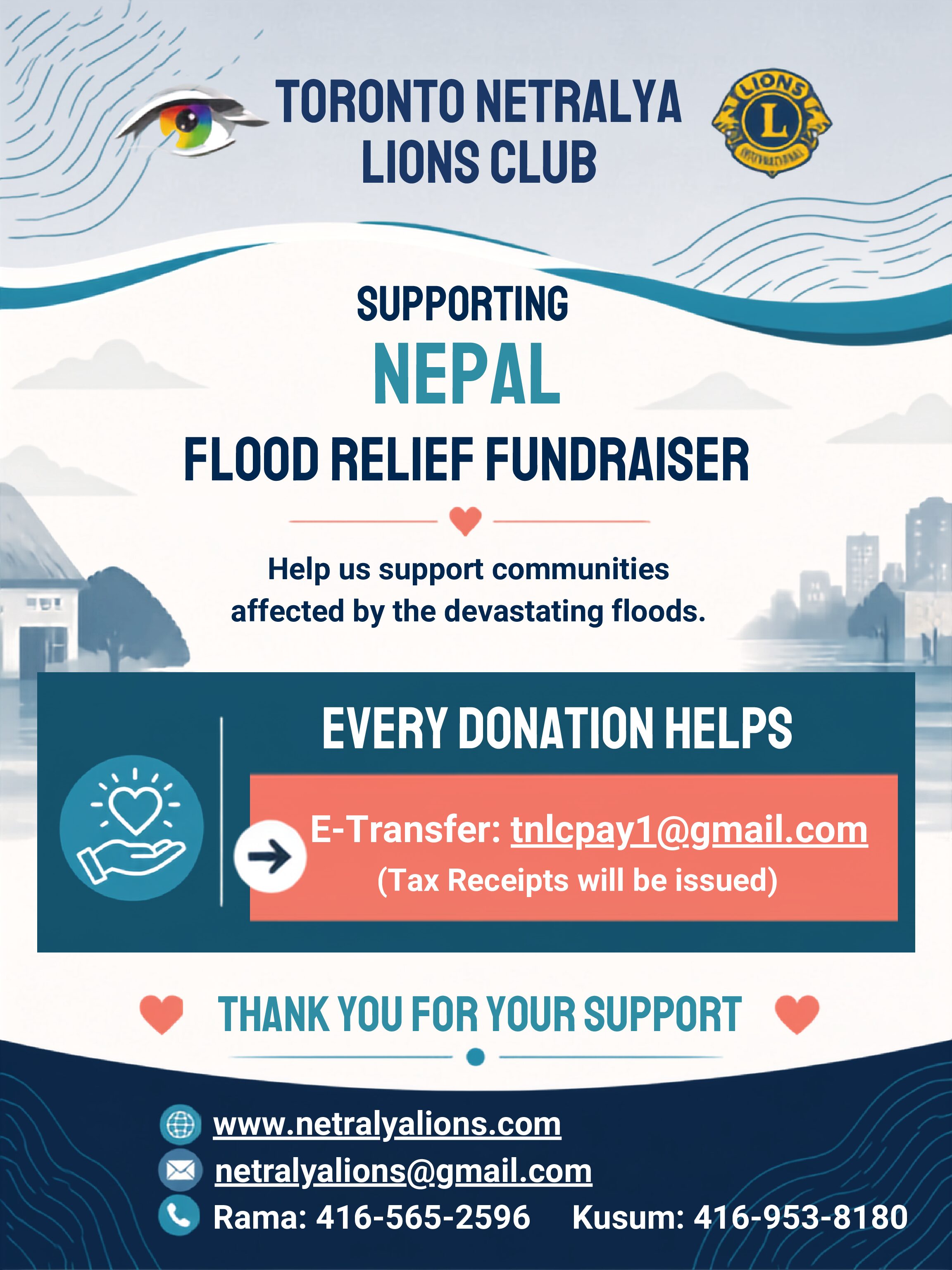 SUPPORTING NEPAL FLOOD RELIEF FUNDRAISER